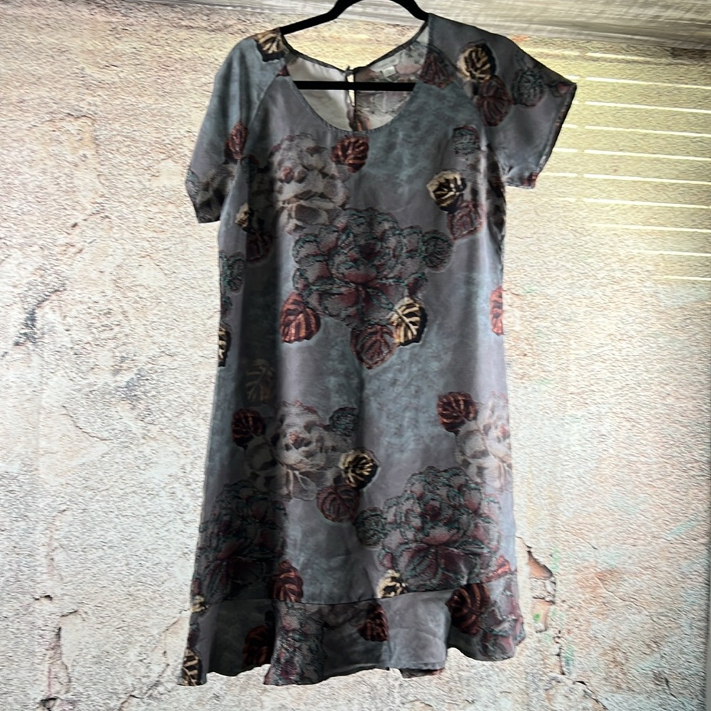Olivia Silk Dress Garnet Hill size 8. A627 - Picture 3 of 5